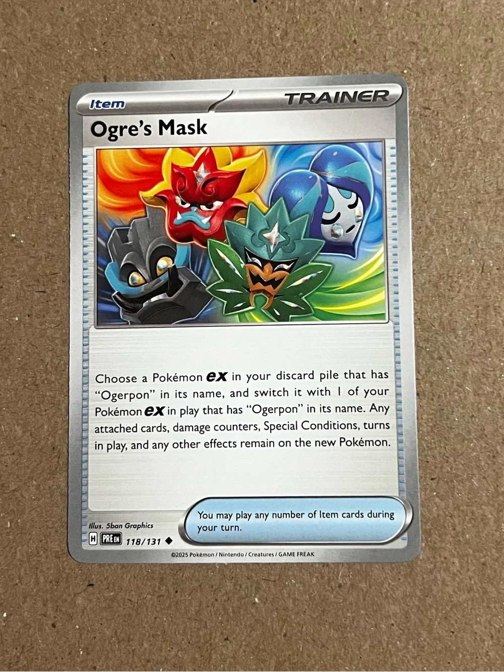Pokémon TCG Trainer Cards. Ogre's Mask 118/131 And Buddy-Buddy Poffin 101/131